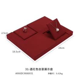 Jewelry Display Rack Microfiber Display Ring Earrings Counter Jewelry Display Props Live Set Organizador De Joyas
