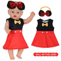 Elegant Princess Dresses For 18 Inch Dolls Cute Costume Outfits With Hairband Fits America Doll Kids Christmas Birthday Gift