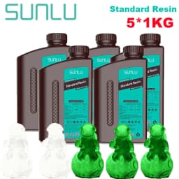 SUNLU 5KG Standard Resin 405nm LCD Printer Photon Curing Good Precision Smooth Surface Low Odor Model Garage Kit Printing