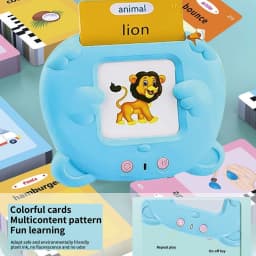 Talking Flash Cards for Toddlers Montessori Early Educational Learning Machine Flashcards Speech Therapy Toys for Kids Boy Girls