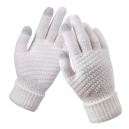 New Solid Color Touch Screen Knitted Gloves For Women Men Winter Outdoor Cycling Warm Knitted Gloves Unisex Daily Wear Touch