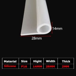 1/5Meter 9 Shape Auto Rubber Seals Car Door high temperature Oven Steam Doors Window Silicone P-Type Weather Strip