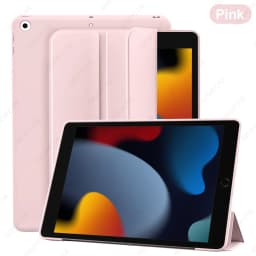 Silicone Case For iPad 9/8/7th Gen 10.2-inch, Lightweight Smart Trifold Stand Cover, Shockproof Soft TPU Back, Auto Sleep/Wake