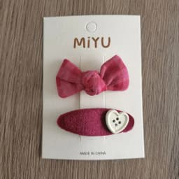 Japan-Korea Popular Fabric BB Hair Clips Set Bow Side Clips for Girls Daily & Party Hairpins Rose Bow Fabric Side Clips