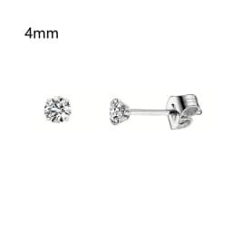 Safe & Painless Gun Set with Stylish Gold/Silver CZ Stud Earrings Professional Ear Piercing Kit Durable Tools for Self-Piercing