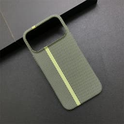 Contrast Clash Color Carbon Fiber Thin Matte Case for iPhone 17 Pro Max 16 15 14 13 12 11 Stripe Pattern Shockproof Bumper Cover