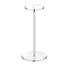 R2LE Clear Acrylic Hat Stand Wig Display Holder Acrylic Display Riser Round Jewelry Watch Display Pedestal Riser Stands Home