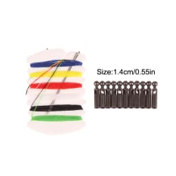 10pcs Folding Umbrella Bones Cover Metal Parts Components Metal Umbrella Tail Beads