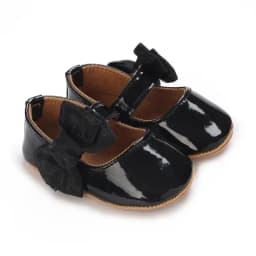 Spring and Autumn Red Comfortable Bow Detail Women's Baby Shoes for Newborns and Girls