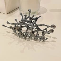 Retro Y2K Skull shaped Hair Claw Clip - Solid Color Hair Claw Clip Women's ponytail stabilizer Halloween accessory for daily use