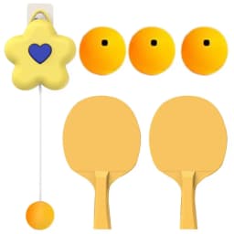 Table Tennis Trainer For Kids Hanging Pingpong Balls Training Device Portable Table Tennis Exerciser Self Workout Set For Kids