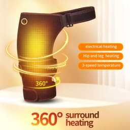 Full-Wrap Hip Support Brace with Massager Pain Relief Buttock Muscle Relaxation Focused Hips Heating Massage