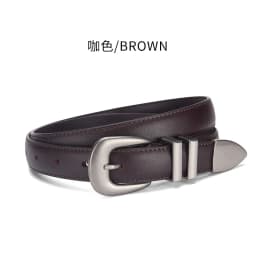 Internet Popular Cowhide Belt Women's Fashionable Versatile Decorative Dress Jeans Leather Belt