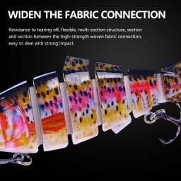 10cm 18g Sinking Wobblers 6 Segments Fishing Lures Multi Jointed Swimbait Hard Bait Fishing Tackle For Bass Isca Crankbait