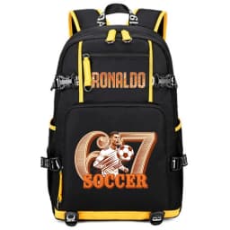 CR7 Ronaldo 67 Print Large Capacity Backpack for Students Teens Kids School Travel Daypack