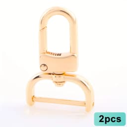 2pcs Detachable Snap Hook Swivel Clasp for Purse Bag Making, Purse Strap Hardware for Replacement Purse Keychain Hardware