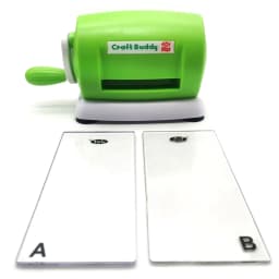 3.35 Inch Wide Opening Die Cutting and Embossing Machine, Multi-functional Manual Craft Machine with Cutting A&B Plate, 6 Stylish Colors for Scrapbooking, Card Making, Handmade Paper Art DIY Crafts