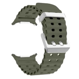 NEW Marine Silicone Strap for Samsung Watch Ultra 47mm Bracelet No Gaps Sport Two-Tone Band for Galaxy 8 Ultra Watchband Straps
