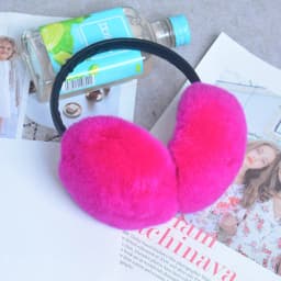 Rex Rabbit Fur Hang Ear Cover Warm Winter Earmuffs Headwear Ear Muffs Fur Earmuffs Cold Ear Warmer Fold Ear Protection Headband
