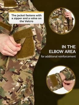 2026 Tactical Camo ACU Uniform Men 2Pcs Set Durable Wear-Resistant Training Security Duty Uniforms