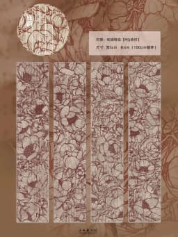 Taoyao Light Retro Pink and White Big Flower Washi PET Journal Sticker Goo Card Tape