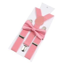 Adjustable Elastic Leather Suspenders Bowtie Set Men Women Baby Blue Braces Straps For Wedding Y-Back Shirt Accessories Gift