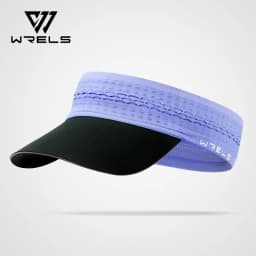 WRELS Sun Visor Hat Breathable Topless UV Protection Sports Cap Adjustable Outdoor Sports Tennis Golf Running Sunscreen Cap