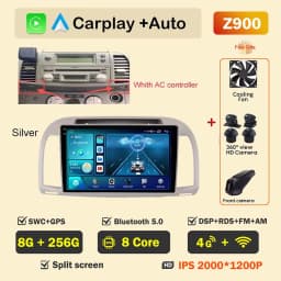 Car Radio Android Auto Player for Nissan March Micra K12 2002- 2010 Wireless CarPlay Intelligent Screen Player GPS Navigation 5G