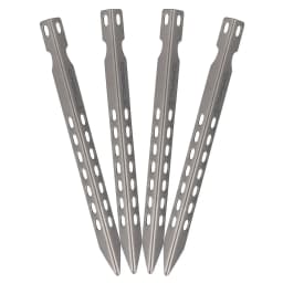TOMSHOO 4/6 Pack 6.3 Inch Camping Tent Pegs Ultralight Windproof Titanium Tent Stakes Outdoor Camping Hiking Tent Pegs Nails