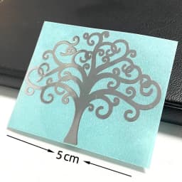Tree of Life pattern symbol Metal sticker Mobile phone sticker Personality laptop Creative gold and silver decorative sticker
