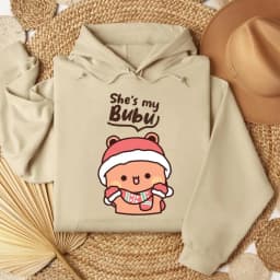 Bubu Dudu Bear Matching Couple Outfit Kawaii Men Women Fall Winter Hoodies Bubu Dudu Cute Printed Clothing Daily Life Apparel