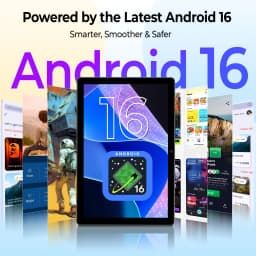 2026 Model 10.1-inch Android 16 Tablet Upgraded Quad-core Processor 12GB RAM (3GB+9GB) 64GB ROM Wi-Fi 6 High Performance Tablet