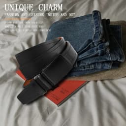 Men's Belt Metal Luxury Brand Automatic Buckle High-quality PU Leather High-quality Men's Business Casual Belt Multi-color