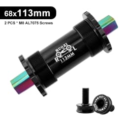 Ceramic Bearing Bicycle Bottom Bracket 68x103/107/110/113/119/122mm Square Titanium Axle Road Mountain Bike Central Axis BB Sets