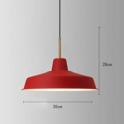 American Retro Red Pendant Lamp Led E27 Industrial Style Lighting Hot Pot Barbecue Modern Iron Art Restaurant Decor Lighting
