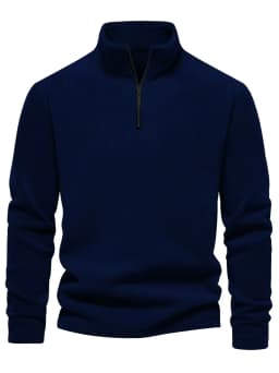 Spring And AutumnBrand Quality Thicken Warm Fleece Jacket for Men Zipper Neck Pullover Men's Sweatshirt Soft Shell Mens Jacke