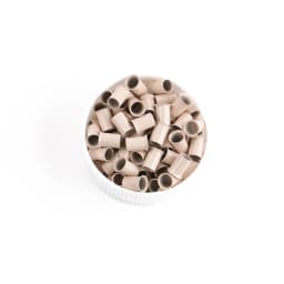 10000pcs/bag 4.0*3.6*6.0mm Copper Flared Flaring Micro Rings Tube Euro Locks for Feather Human Hair Extensions Tools Accessories