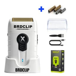 Professional Floating High Speed Foil Shaver Hair Beard Trimming Set Electric Trimmer for Man with Base BRDCLIP