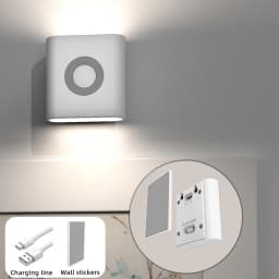 Motion Sensor Light LED EU/US Plug Type C Rechargeable Wireless Night Light For Bedroom Staircase Hallway Indoor Lighting Closet