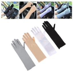 Sunscreen Stretch Women Anti UV Mid-long Breathable Glove For Spring Summer Thin Gloves