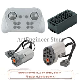 1000mAh 8 Way Remote Programmable APP Control Kit Rechargeable Battery Box Power Functions Motor Building Blocks Set Car Modify