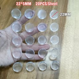 1 Sheet Self Adhesive Buffer Pads Silicone Door Stopper Cabinet Bumpers Wall Protector Furniture Refrigerator Anti-crash Pad