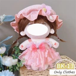 Cute Dres JK Uniform Clothes for 20cm Cotton Plush Cartoon DIY Doll Dress Up Clothing Skirt Suit Socks Toy Accessories Girl Gift