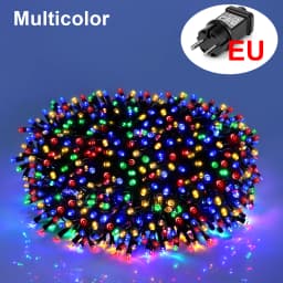 Colorful/Warm Fairy String Lights 10M-100M Waterproof Garlands 220V 110V Outdoor Garden Street Holiday Christmas Tree Lamp Chain