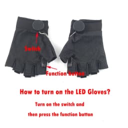High Quality Gloves 6 Neon Light Colors For Choice Adult Decorative Mittens Performance Dance Costumes Gloves Glow In The Dark