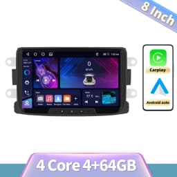 Podofo 8" Carplay Android Car Radio For Renault Car Intelligent System 2 Din GPS Navigation RDS Multimedia Car Radio