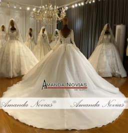 Customized Hot Sale Real Sample Bridal Dresses NS4548