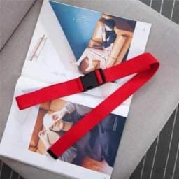 Adults Adjustable All-Match Belt Unisex Korean Style Canvas Belts Vintage Plastic Buckle Elastic Solid Color Long Waistband