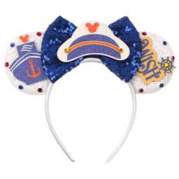 Cartoon Cute Mouse Ears 25th Anniversary Commemoration DIY Mouse Ears Magic Cruise Sparkle Bow DIY Headwear Adults Hairbands