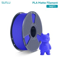 SUNLU 1Roll PLA Matte Filament 1.75mm 1kg Spool (2.2lbs) Smooth Matte Finish Neatly Wound Filament Fit Most FDM Printer